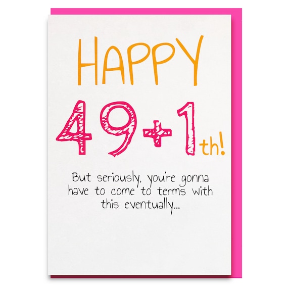 funny cards 50th birthday