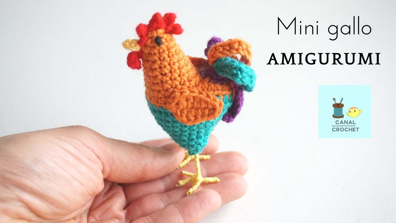 gallo amigurumi