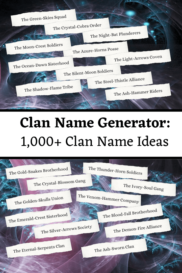 gaming clan generator