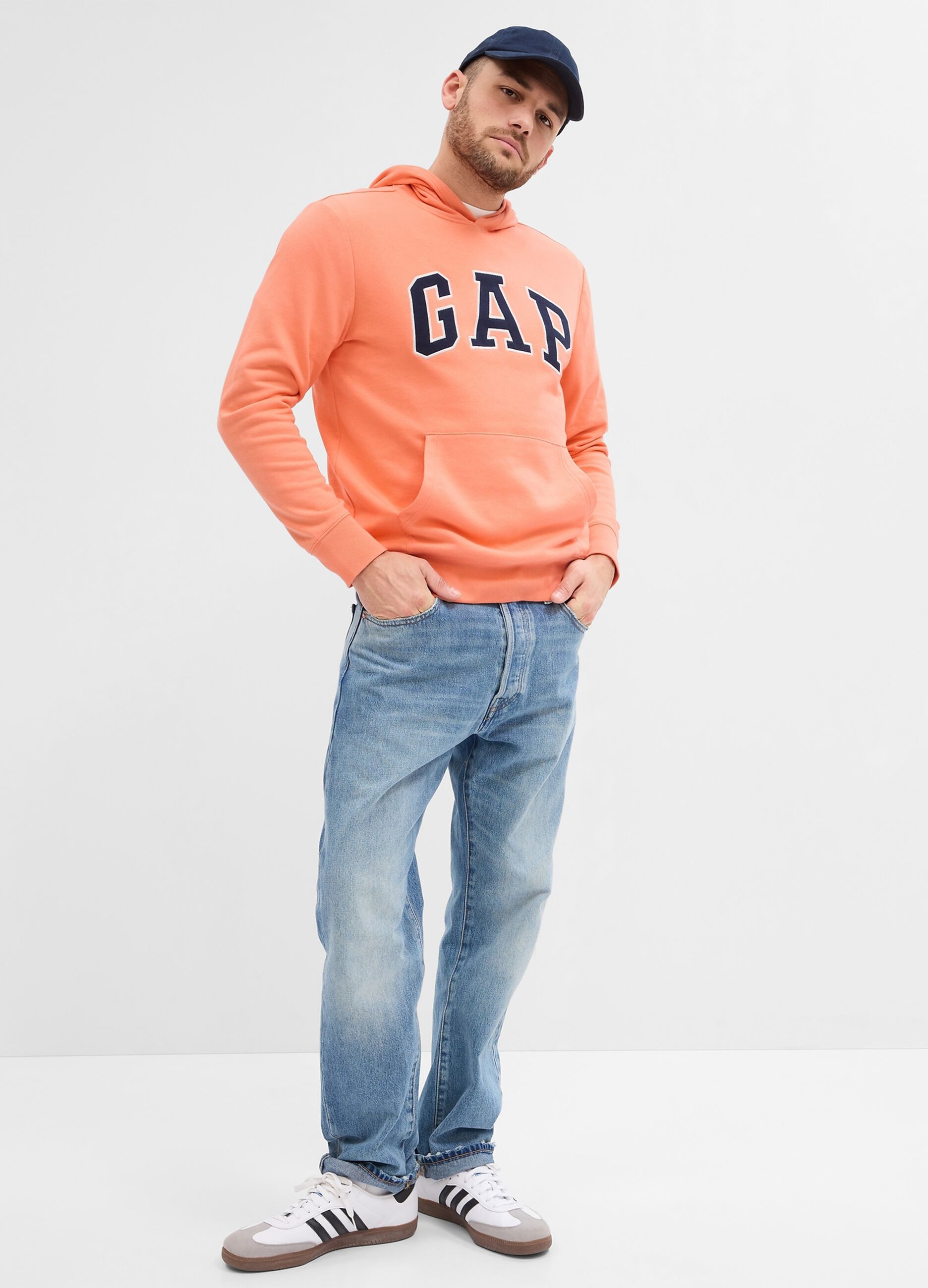 gap orange hoodie