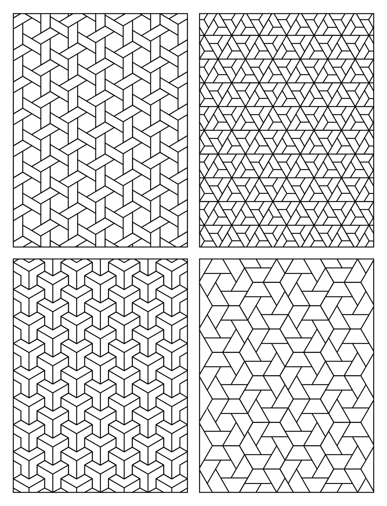 geometric coloring pages