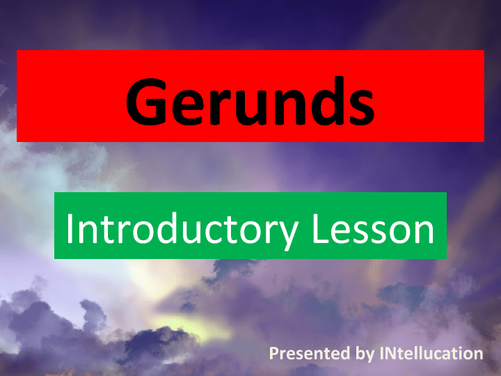 gerund ppt