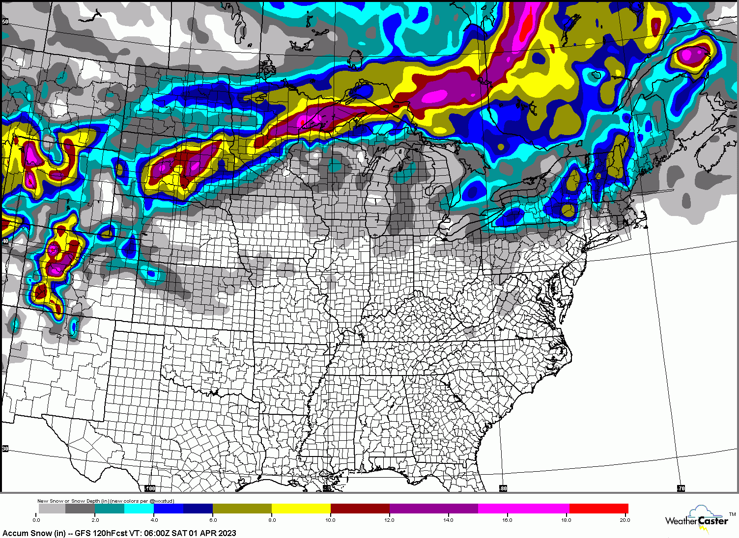 gfs total snowfall map