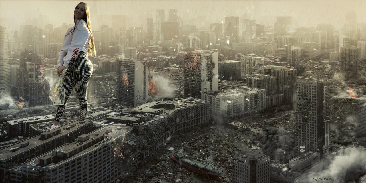 giantess city destruction