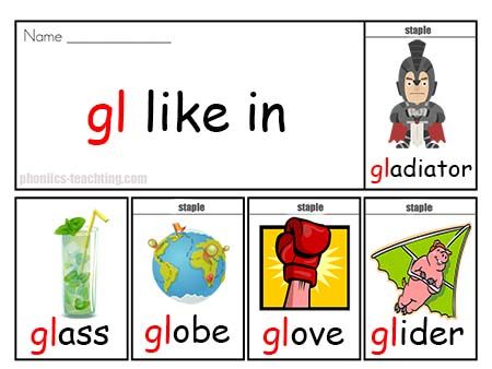 gl words phonics