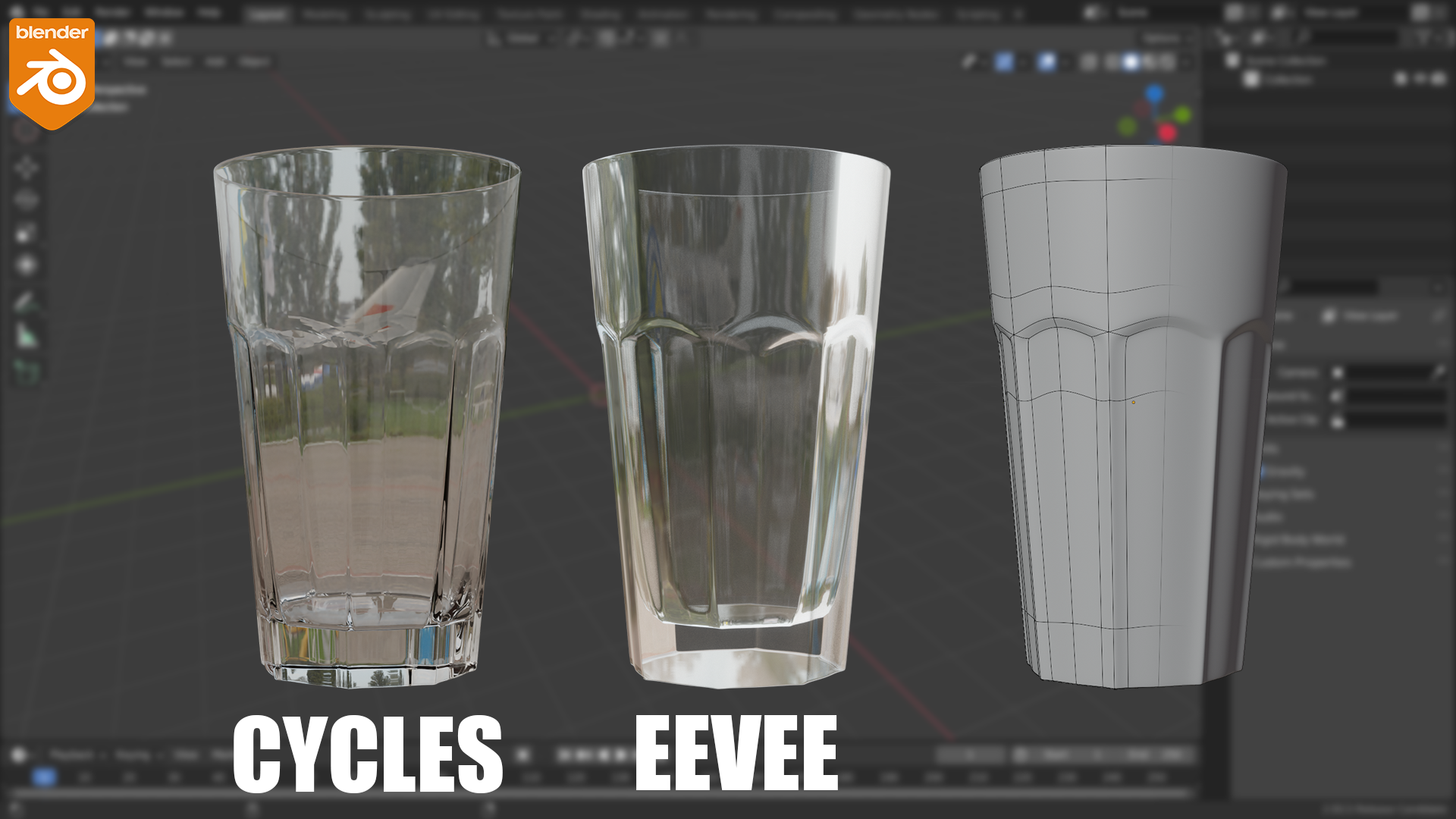 glass material eevee