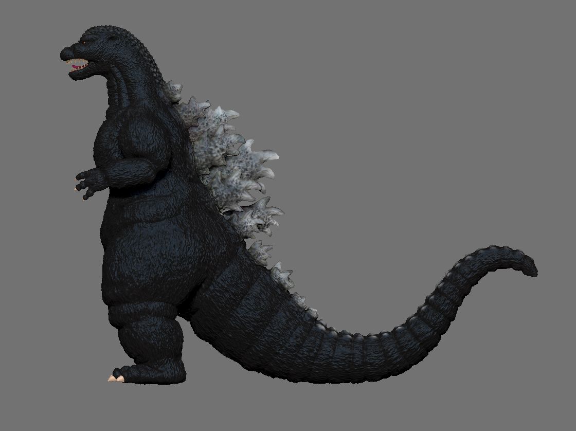 godzilla 3d model