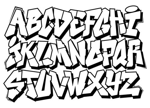 graffiti lettering alphabet