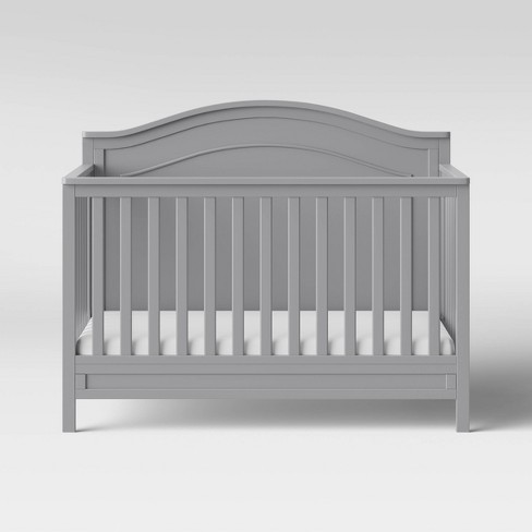 gray crib