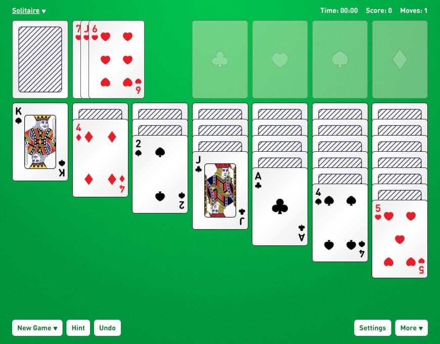 green felt addiction solitaire