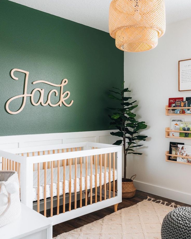 green nursery room ideas