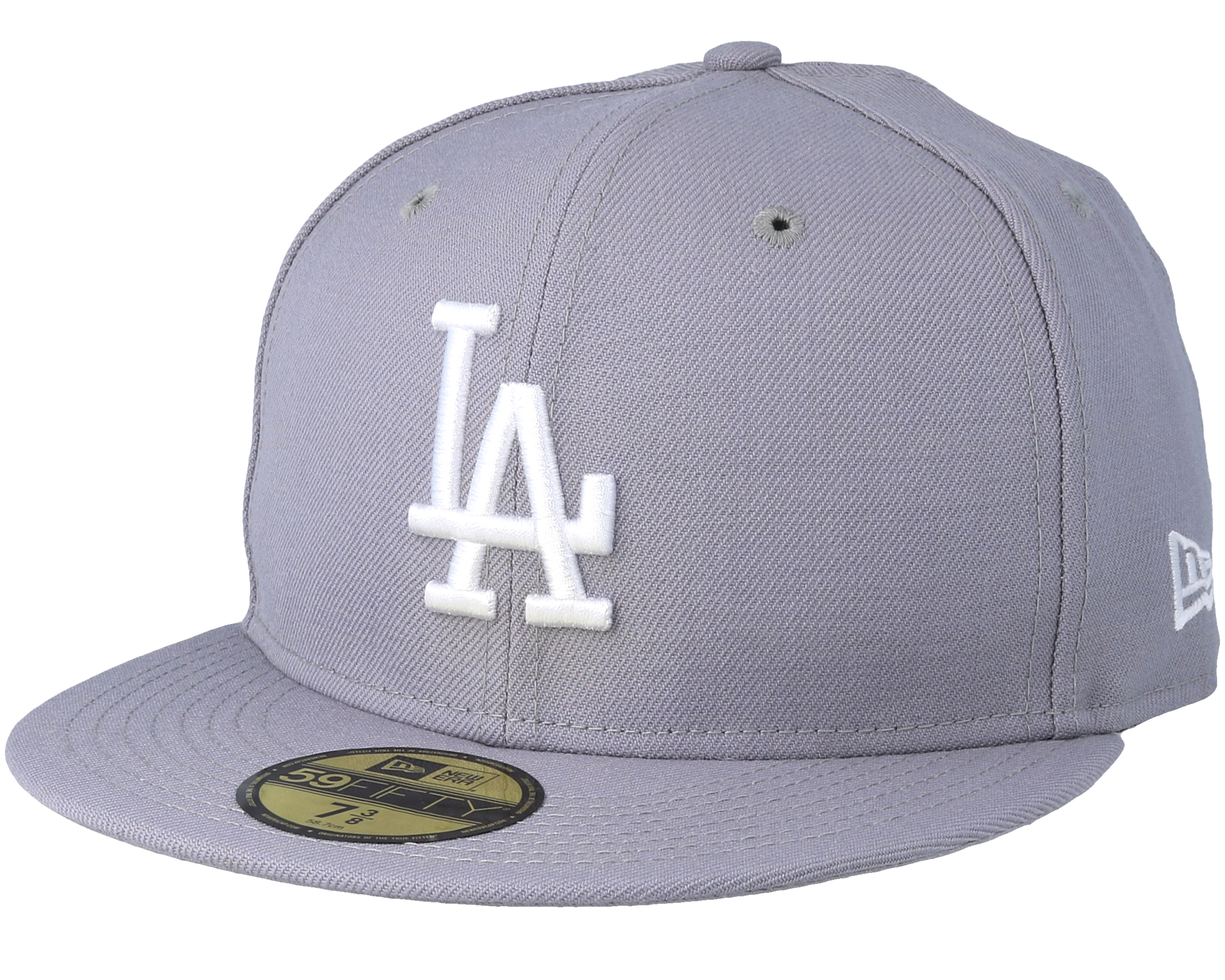 grey fitted hat