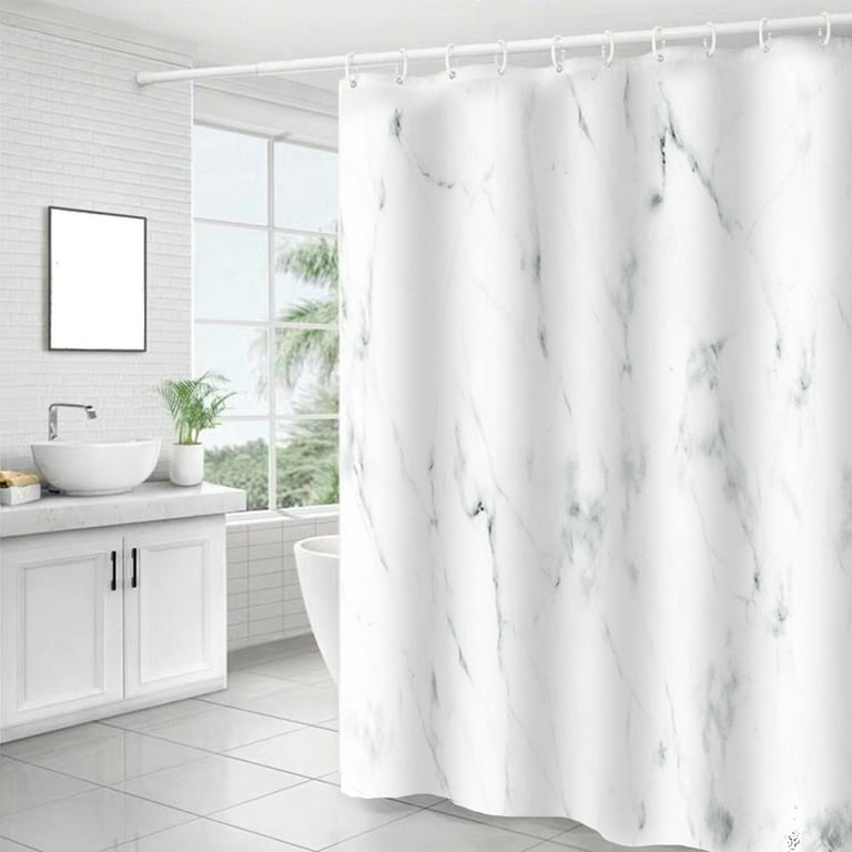 grey white shower curtain