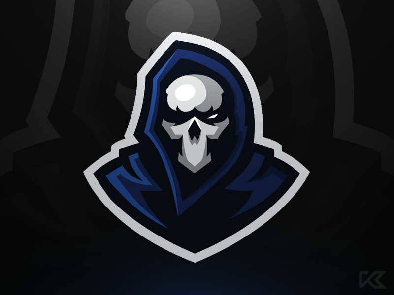 grim mascot logo