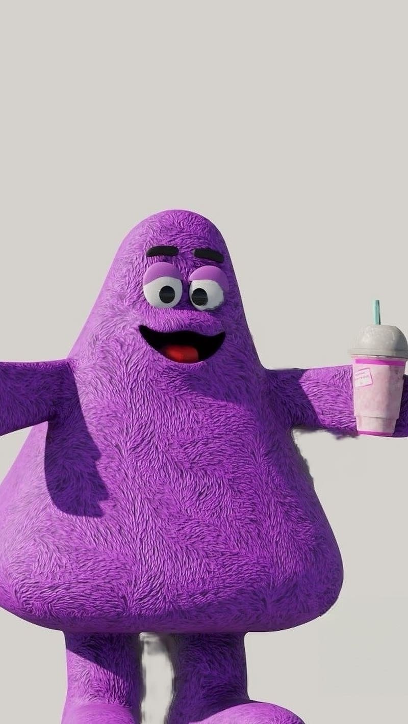 grimace shake wallpaper