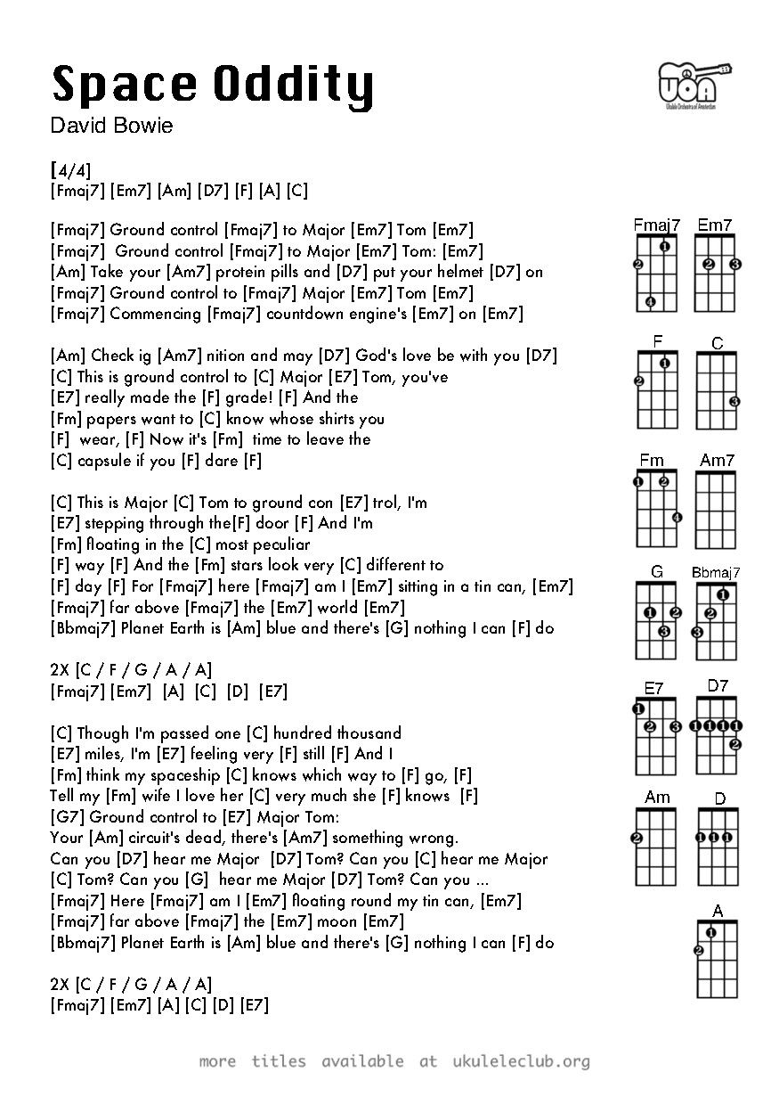 ground control to major tom chords