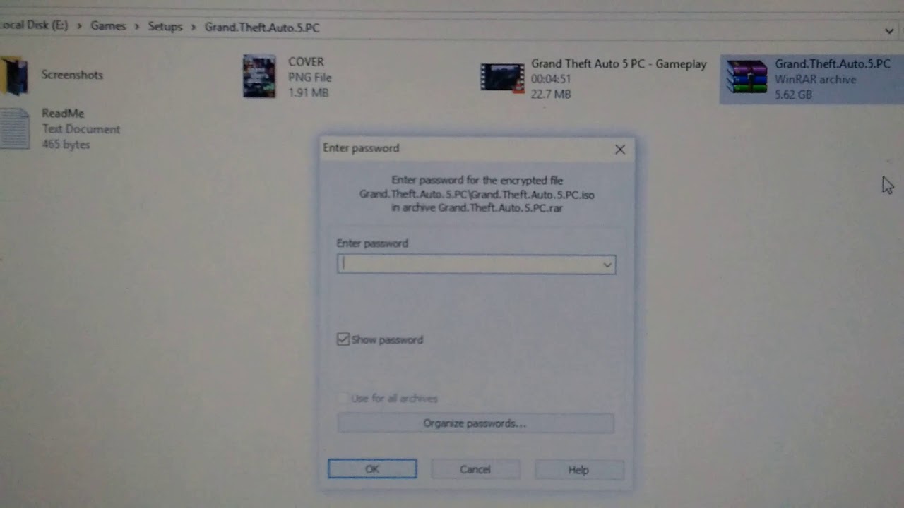 gta 6 pc rar password