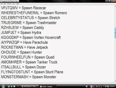 gta san andreas race car cheats