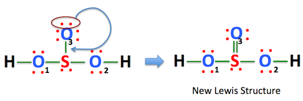 h2so3 lewis structure