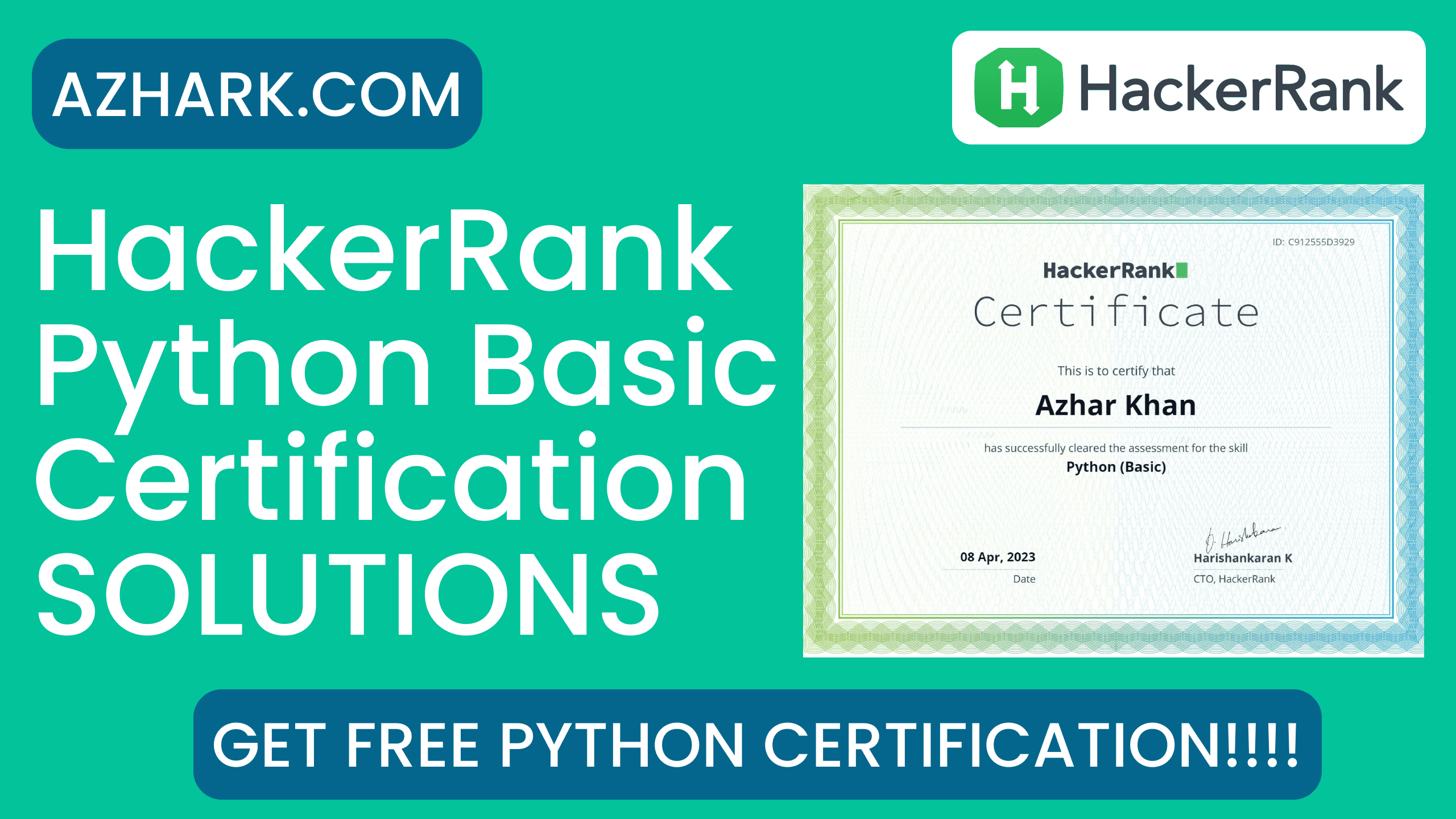 hackerrank certification