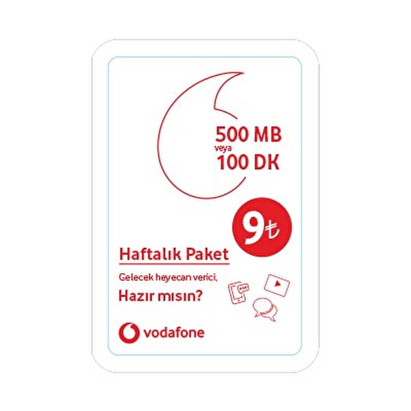 haftalık 100 dk vodafone