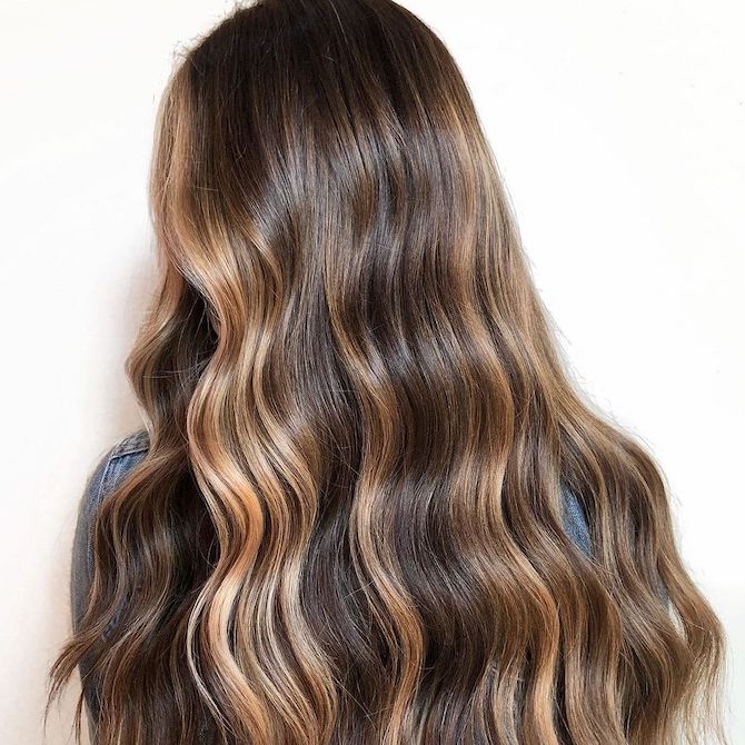 hair highlights light brown