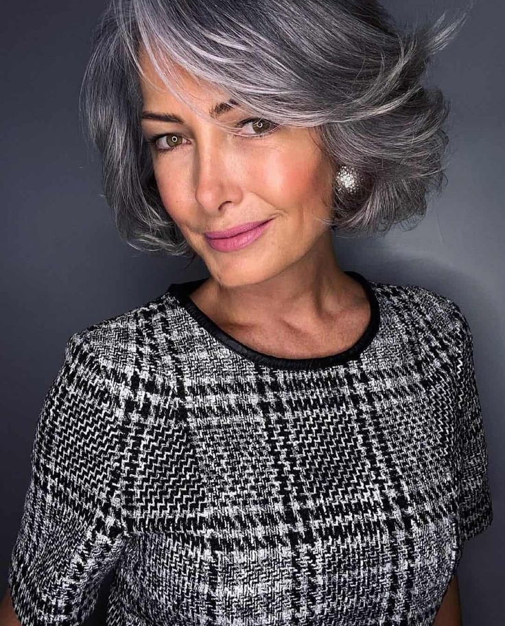 hairstyles for gray hair over 60