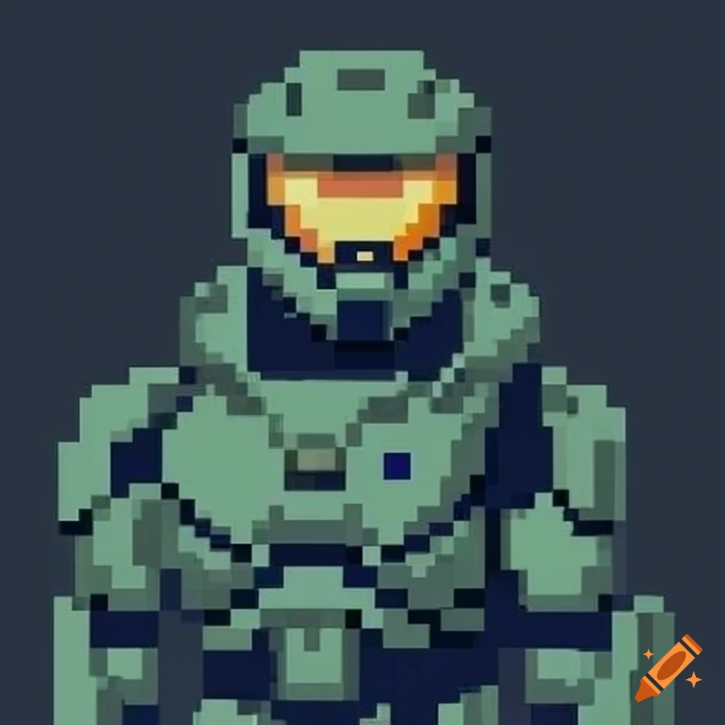 halo pixel art