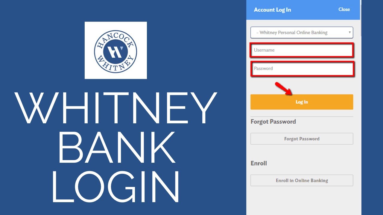 hancock whitney login