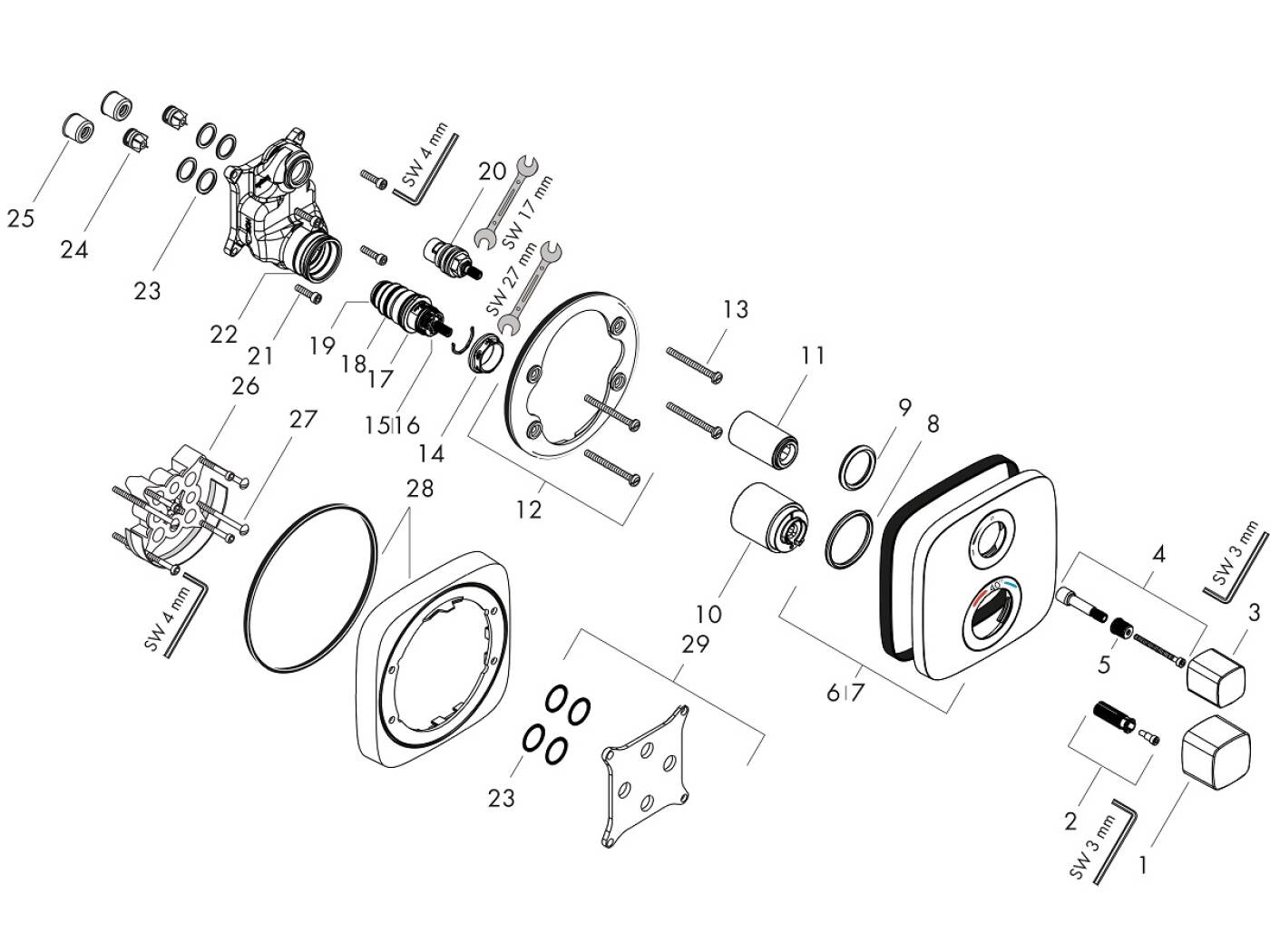 hansgrohe ersatzteile