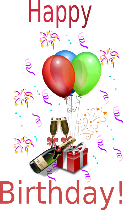 happy birthday man clipart