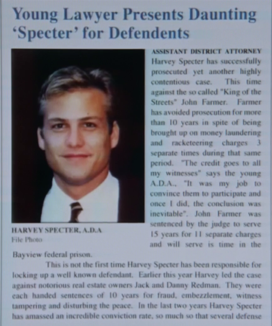 harvey specter harvard