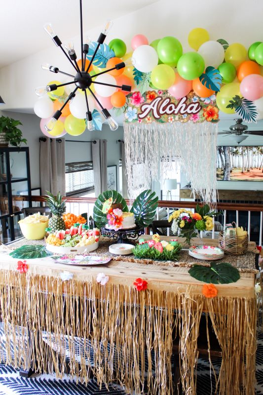 hawaiian themed birthday party