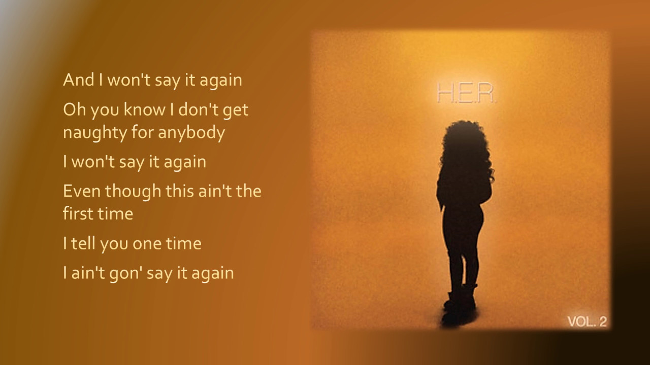 her say it again lyrics