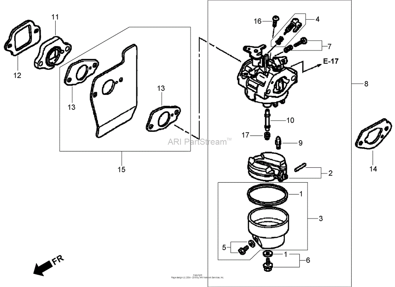 honda gcv 190 carburetor diagram