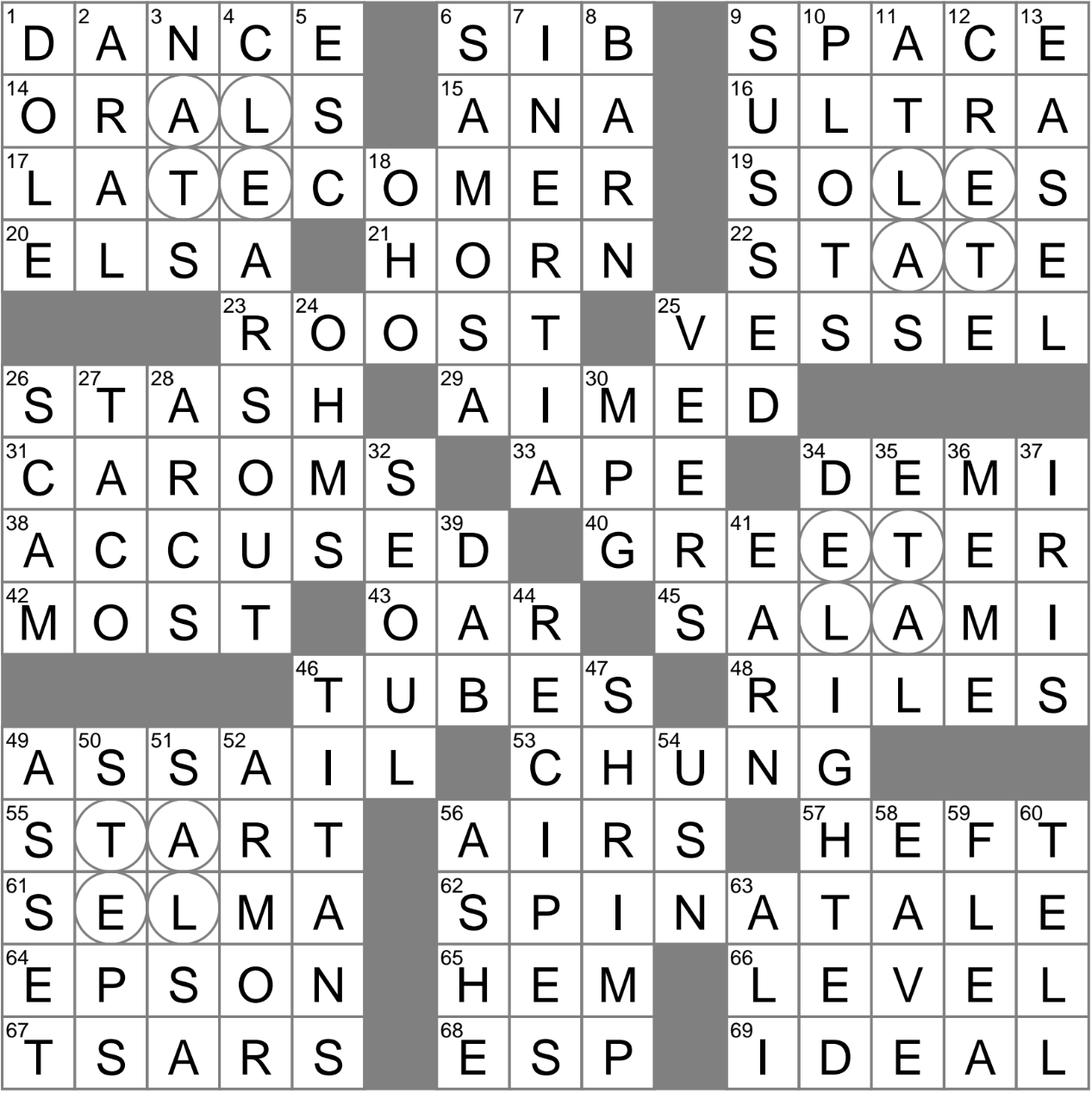 honest or respectable course crossword