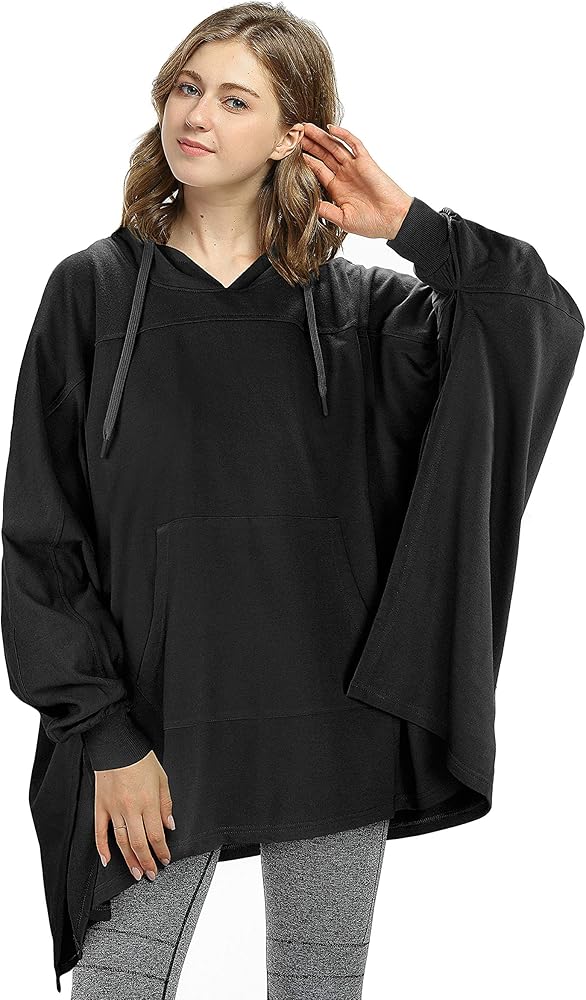 hooded sweatshirt poncho