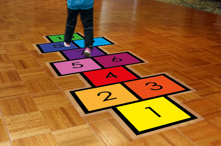 hopscotch sticker for floor