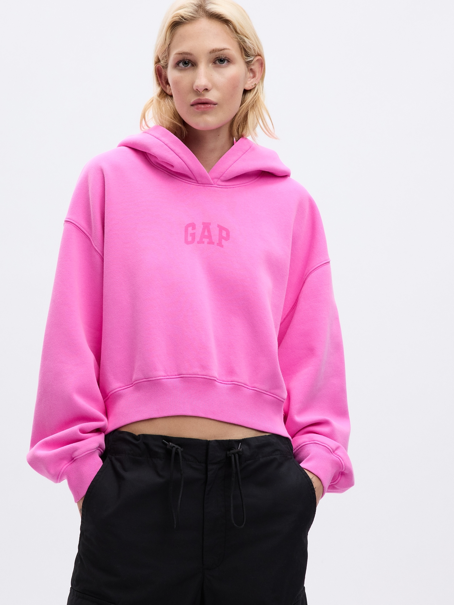 hot pink gap hoodie