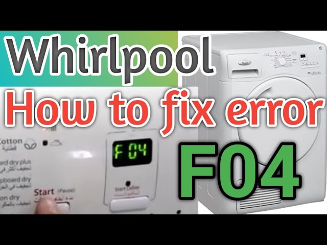 hotpoint dryer f04