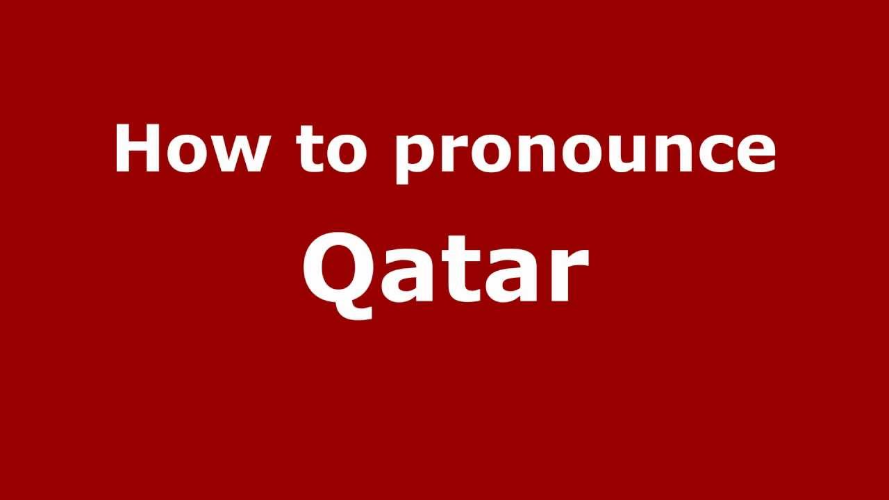 how do i pronounce qatar