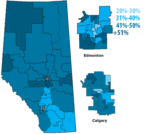 how many constituencies in alberta