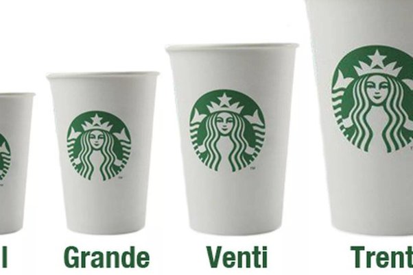 how many ounces in a grande starbucks cup