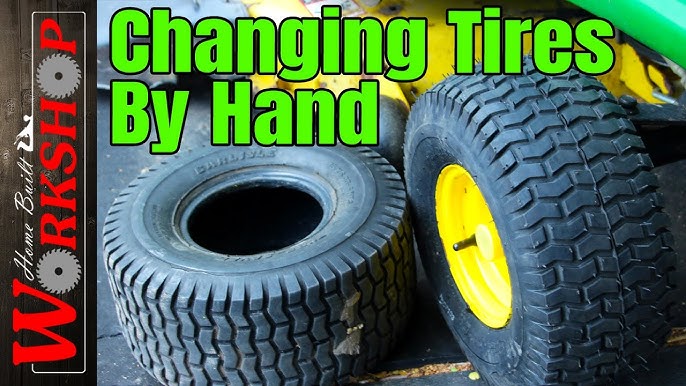 how to change a lawn mower tire