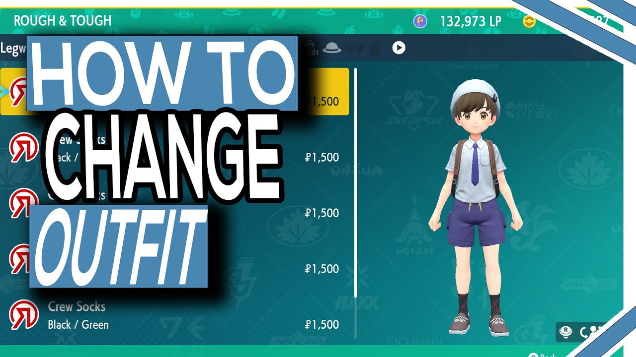 how to change clothing in pokemon violet