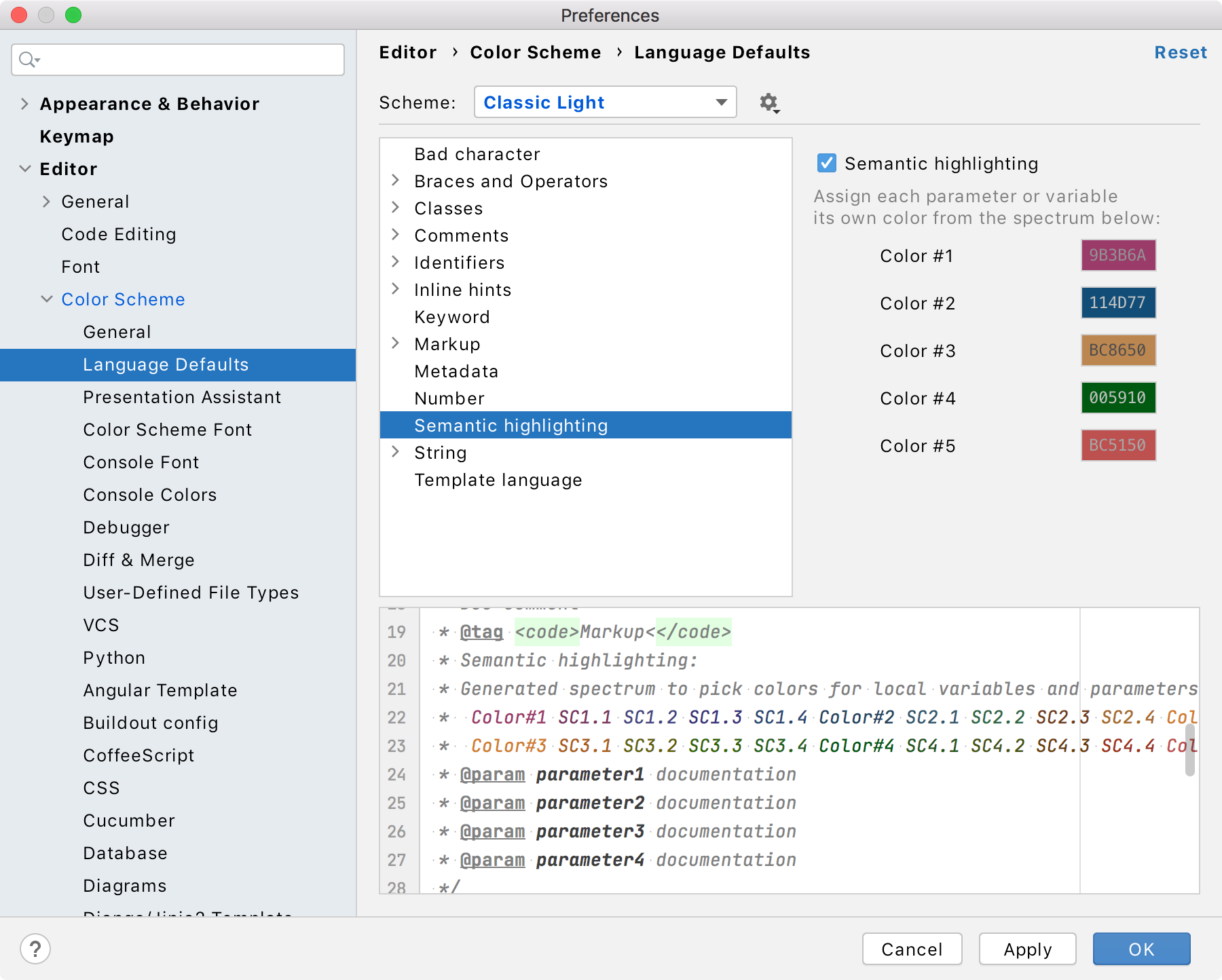 how to change pycharm theme