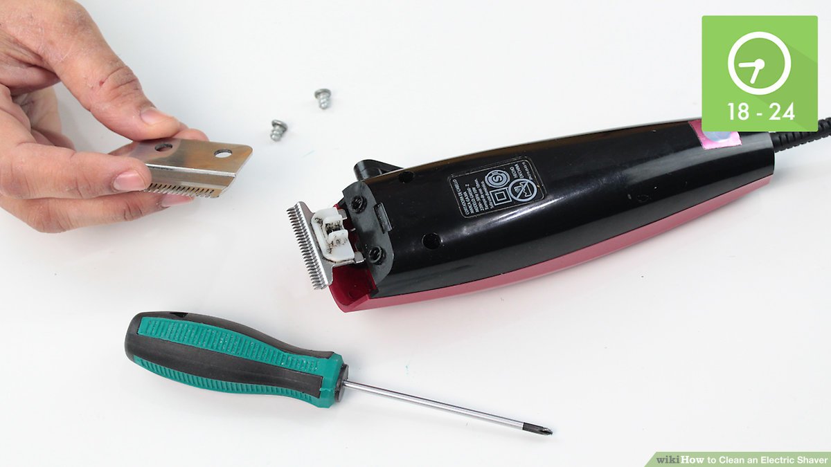 how to clean electric razor