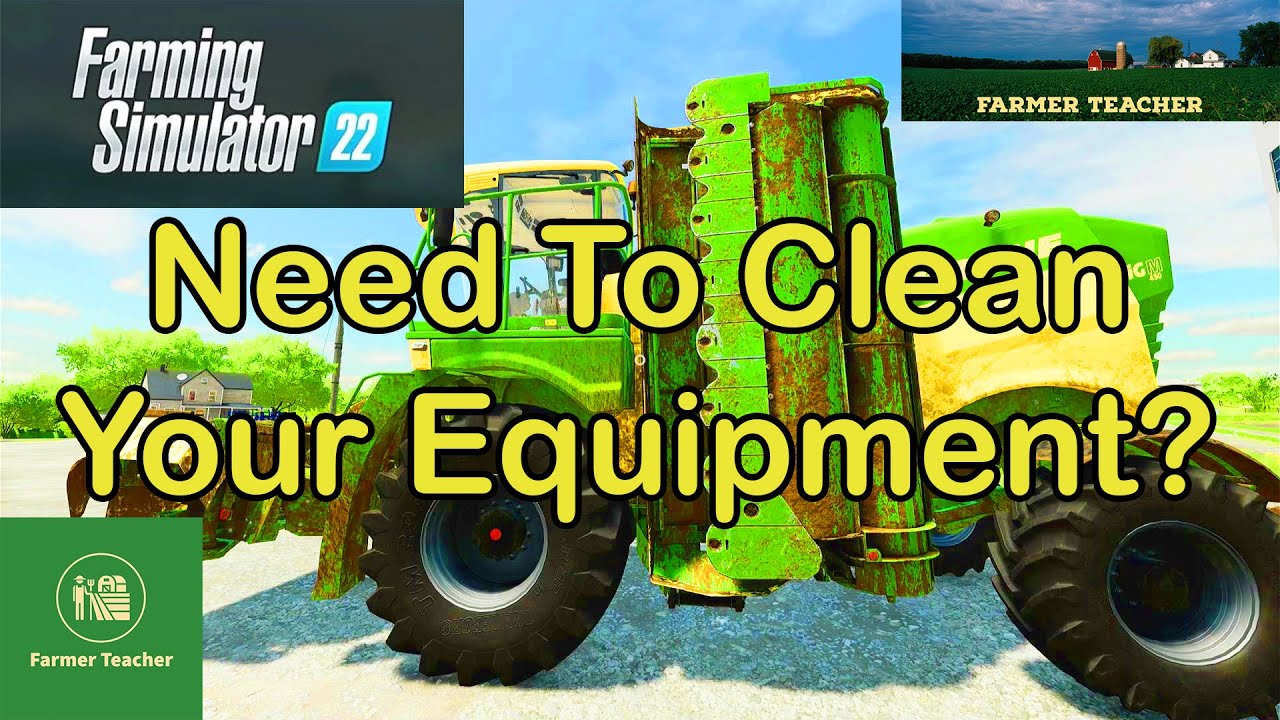 how to clean tractors in fs22