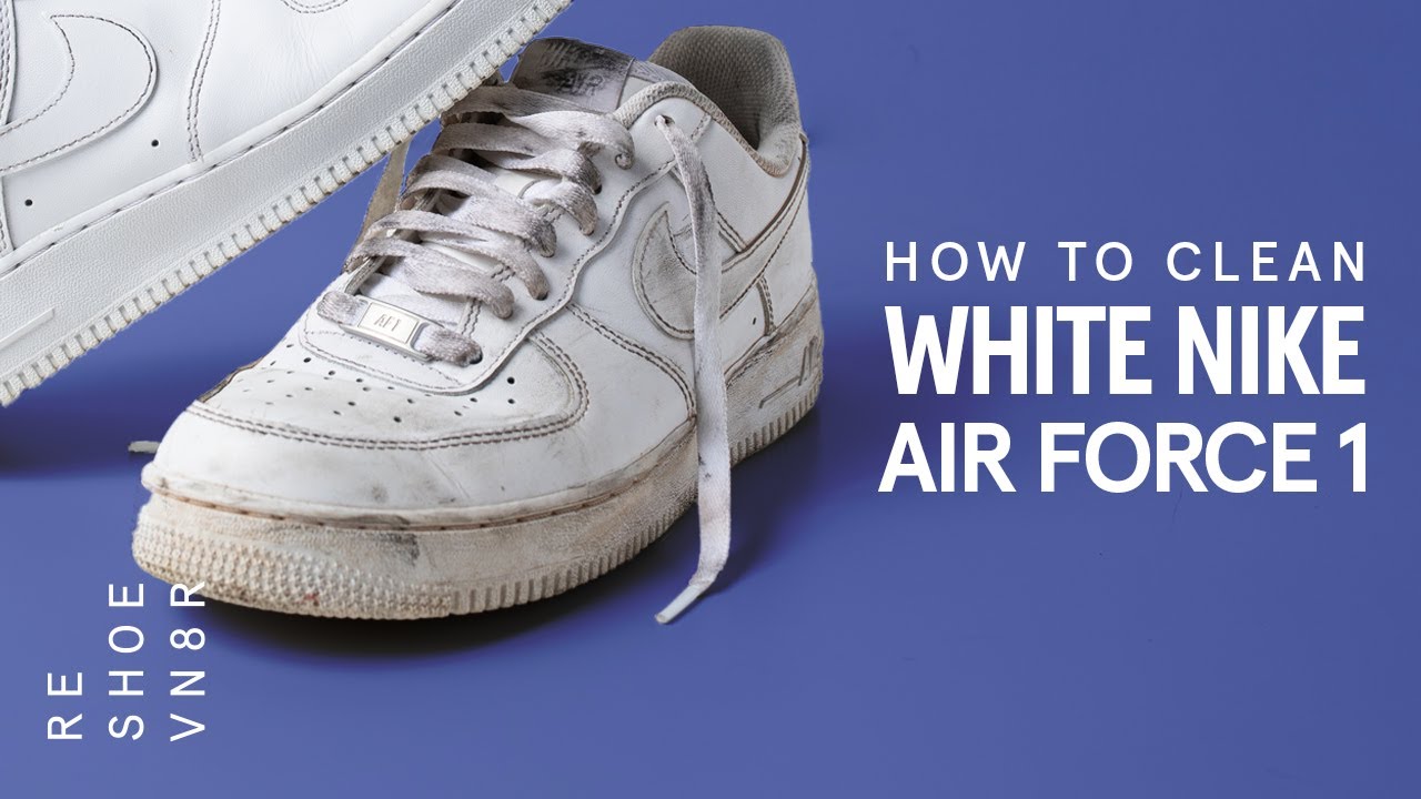 how to clean white af1