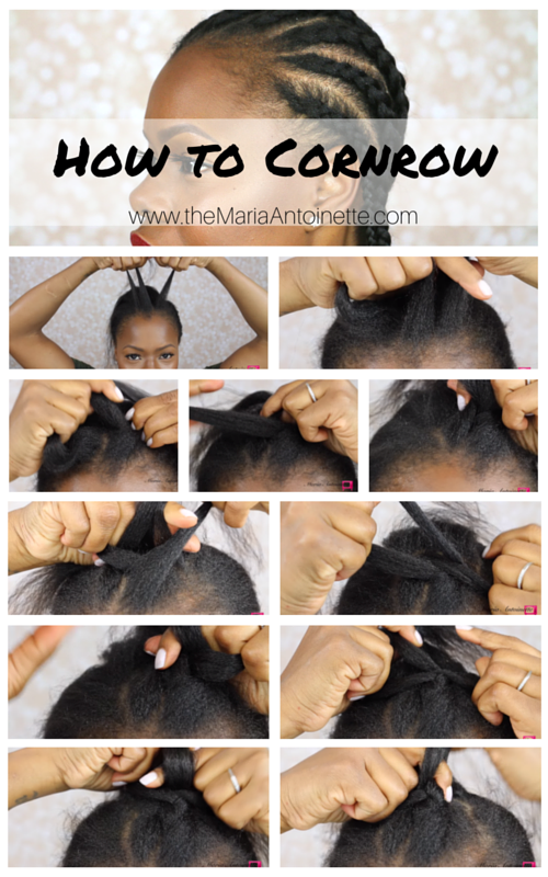 how to cornrow short hair